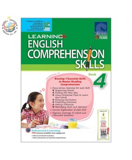 แบบฝึกหัดการจับใจความ ป.4  LEARNING+ ENGLISH COMPREHENSION SKILLS Book 4