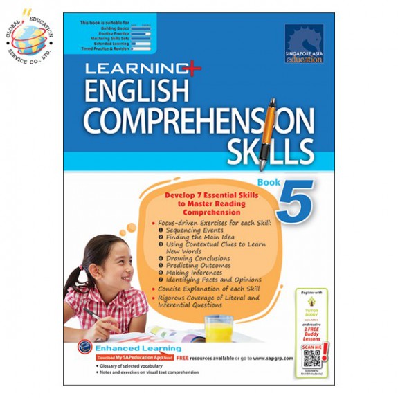 แบบฝึกหัดการจับใจความ ป.5  LEARNING+ ENGLISH COMPREHENSION SKILLS Book 5