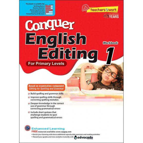 SAP_แบบฝึกหัดภาษาอังกฤษสำหรับประถมศึกษาปีที่ 1 Conquer English Editing Workbook 1 SAP_แบบฝึกหัดภาษาอังกฤษสำหรับประถมศึกษาปีที่ 1 Conquer English Editing Workbook 1