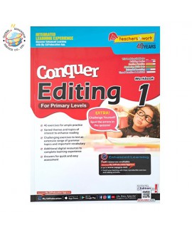 แบบฝึกหัดเสริมแก้คำศัพท์ภาษาอังกฤษ  ป.1 Conquer Editing Workbook 1