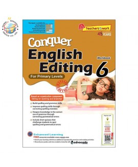 แบบฝึกหัดเสริมแก้คำศัพท์ภาษาอังกฤษ ป.6 Conquer Editing Workbook 6