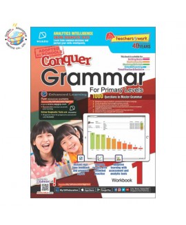 แบบฝึกหัดเสริมภาษาอังกฤษ ป. 1  Conquer Grammar For Primary Levels Workbook 1 