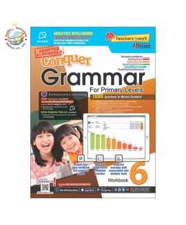 แบบฝึกหัดเสริมภาษาอังกฤษ ป. 6  Conquer Grammar For Primary Levels Workbook 6 