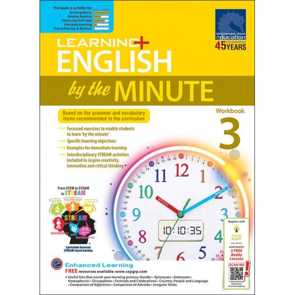 SAP_Learning+ ENGLISH by the MINUTE Workbook 3 แบบฝึกหัดภาษาอังกฤษสำหรับชั้นประถมศึกษาปีที่ 3