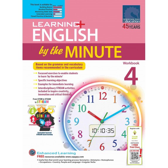 SAP_Learning+ ENGLISH by the MINUTE Workbook 4 แบบฝึกหัดภาษาอังกฤษสำหรับชั้นประถมศึกษาปีที่ 4