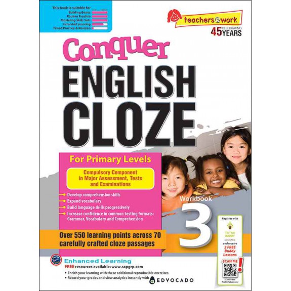 SAP_แบบฝึกหัดภาษาอังกฤษสำหรับประถมศึกษาปีที่ 3 Conquer ENGLISH CLOZE Workbook 3