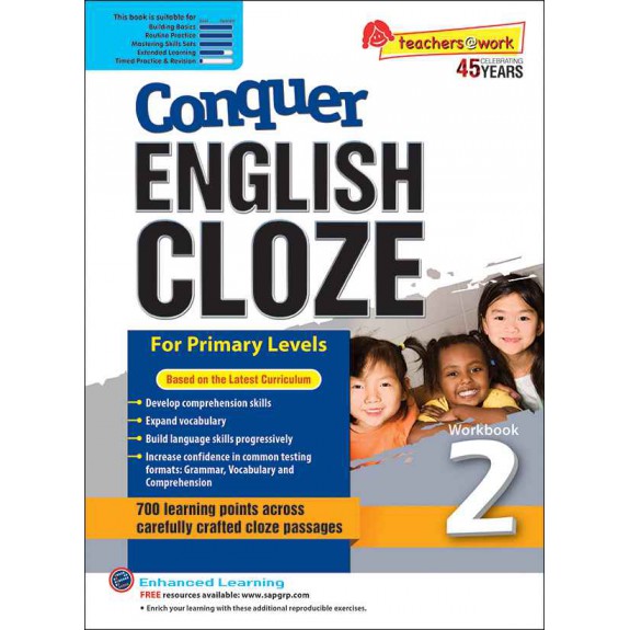 SAP_แบบฝึกหัดภาษาอังกฤษสำหรับประถมศึกษาปีที่ 2 Conquer ENGLISH CLOZE Workbook 2