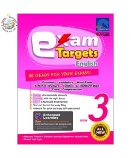 แบบฝึกหัดเสริมภาษาอังกฤษ ป.3  Exam Targets English Book 3