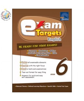 แบบฝึกหัดเสริมภาษาอังกฤษ ป.6  Exam Targets English Book 6