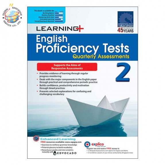 แบบฝึกหัดอังกฤษ Proficiency Tests English Continual Assessment & Semestral Assessment Primary 2