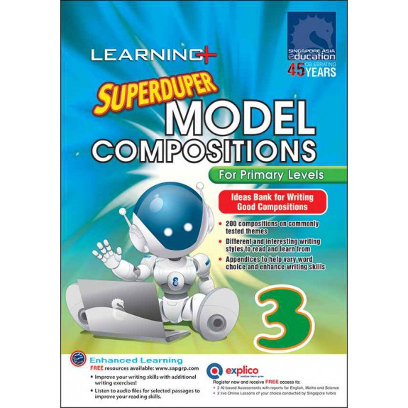 SAP_การเขียนเรื่องราวสั้นๆ พร้อมไฟล์เสียง LEARNING+ SUPERDUPER MODEL COMPOSITIONS For Primary 6