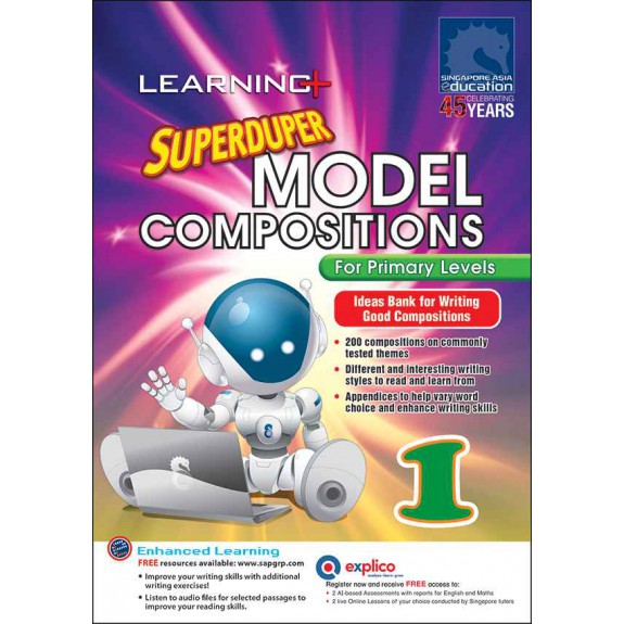 SAP_การเขียนเรื่องราวสั้นๆ พร้อมไฟล์เสียง LEARNING+ SUPERDUPER MODEL COMPOSITIONS For Primary 1