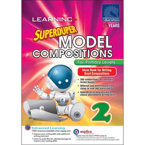 SAP_การเขียนเรื่องราวสั้นๆ พร้อมไฟล์เสียง LEARNING+ SUPERDUPER MODEL COMPOSITIONS For Primary 2