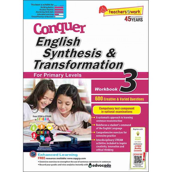 SAP_แบบฝึกหัดภาษาอังกฤษ แบบฝึกหัดการเขียนประโยค ไวทยากรณ์ แกรมมา Conquer Synthesis & Transformation Workbook 3