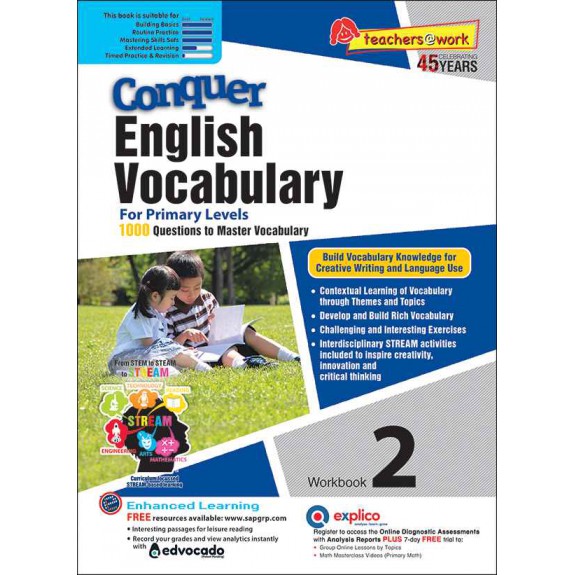 SAP_แบบฝึกหัดภาษาอังกฤษสำหรับประถมศึกษาปีที่ 2 Conquer English Vocabulary Workbook 2 SAP_แบบฝึกหัดภาษาอังกฤษสำหรับประถมศึกษาปีที่ 2 Conquer English Vocabulary Workbook 2