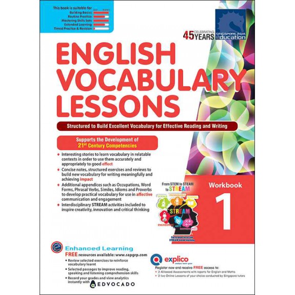 SAP_แบบฝึกหัดภาษาอังกฤษสำหรับประถมศึกษาปีที่ 1 ENGLISH VOCABULARY LESSONS Workbook 1