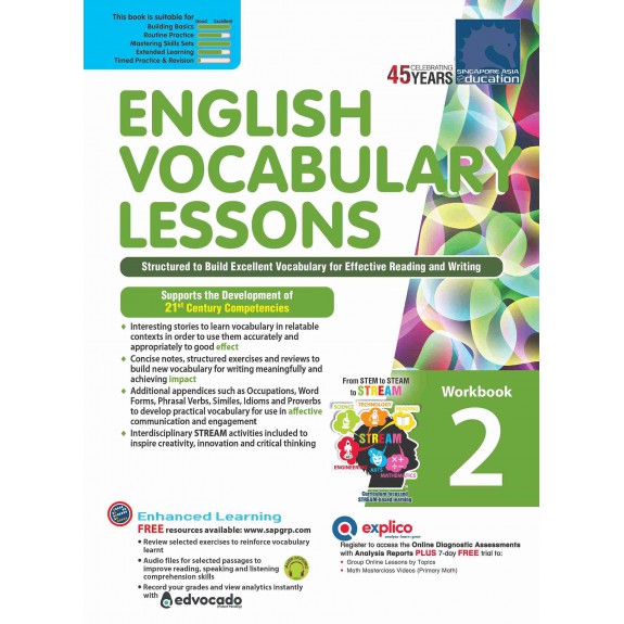 SAP_แบบฝึกหัดภาษาอังกฤษสำหรับประถมศึกษาปีที่ 2 ENGLISH VOCABULARY LESSONS Workbook 2