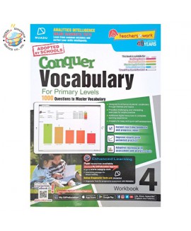 แบบฝึกหัดเสริมภาษาอังกฤษ ป.4  Conquer Vocabulary For Primary Levels Workbook 4