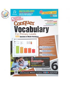 แบบฝึกหัดเสริมภาษาอังกฤษ ป.6  Conquer Vocabulary For Primary Levels Workbook 6 