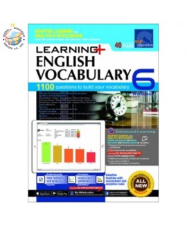 แบบฝึกหัดคำศัพท์ภาษาอังกฤษ ป. 6  Learning Vocabulary Workbook 6