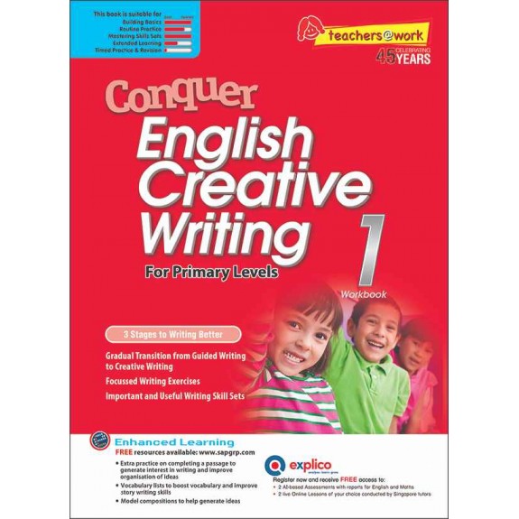 SAP_Conquer English Creative Writing Workbook 1 แบบฝึกหัดพัฒนาทักษะการเขียนภาษาอังกฤษเชิงสร้างสรรค์สำหรับชั้นประถมศึกษาปีที่ 1 SAP_Conquer English Creative Writing Workbook 1 แบบฝึกหัดพัฒนาทักษะการเขียนภาษาอังกฤษเชิงสร้างสรรค์สำหรับชั้นประถมศึกษาปีที่ 1