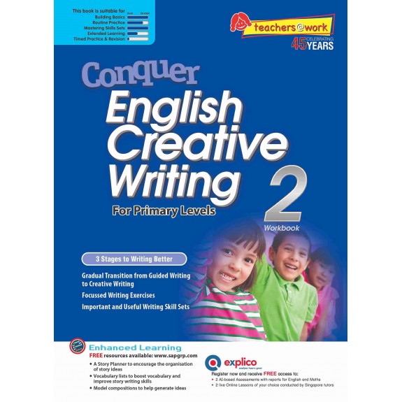 SAP_Conquer English Creative Writing Workbook 2  แบบฝึกหัดพัฒนาทักษะการเขียนภาษาอังกฤษเชิงสร้างสรรค์สำหรับชั้นประถมศึกษาปีที่ 2