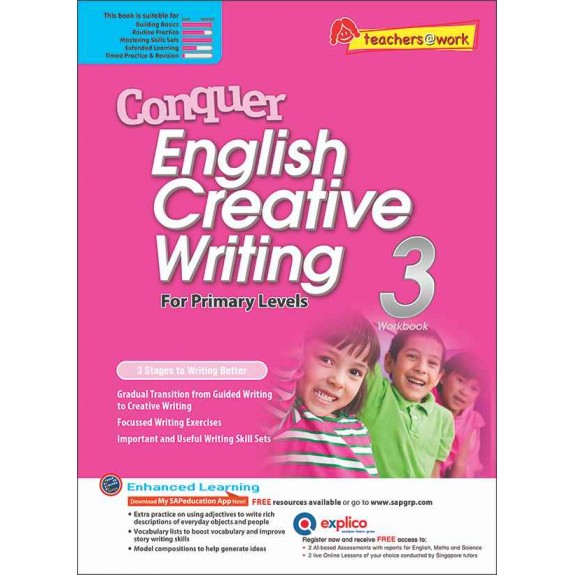 SAP_Conquer English Creative Writing Workbook 3  แบบฝึกหัดพัฒนาทักษะการเขียนภาษาอังกฤษเชิงสร้างสรรค์สำหรับชั้นประถมศึกษาปีที่ 3