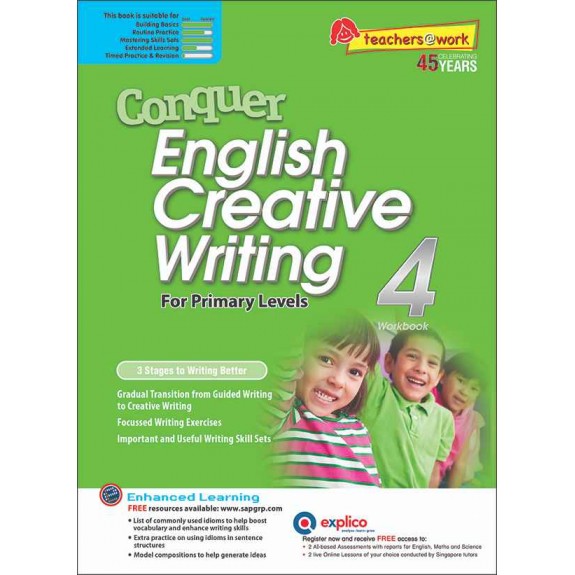 SAP_Conquer English Creative Writing Workbook 4 แบบฝึกหัดพัฒนาทักษะการเขียนภาษาอังกฤษเชิงสร้างสรรค์สำหรับชั้นประถมศึกษาปีที่ 4 SAP_Conquer English Creative Writing Workbook 4 แบบฝึกหัดพัฒนาทักษะการเขียนภาษาอังกฤษเชิงสร้างสรรค์สำหรับชั้นประถมศึกษาปีที่ 4