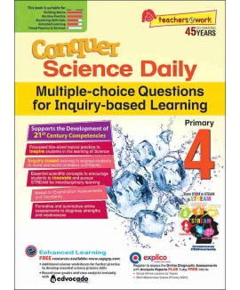 SAP_Conquer Science Daily Multiple-choice Questions for Inquiry-Based Learning Primary 4 แบบฝึกหัดวิทยาศาสตร์รายวันรูปแบบปรนัย สำหรับชั้น ป.4