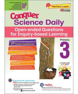 SAP_Conquer Science Daily Open-ended Questions for Inquiry-based Learning Primary 3 แบบฝึกหัดวิทยาศาสตร์รายวัน คำถามปลายเปิด (Open-ended) สำหรับชั้น ป.3