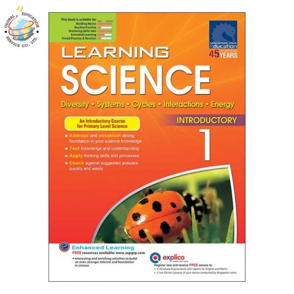 แบบฝึกหัดวิทยาศาสตร์ภาอังกฤษ ป.1  Learning SCIENCE for Primary Levels 1