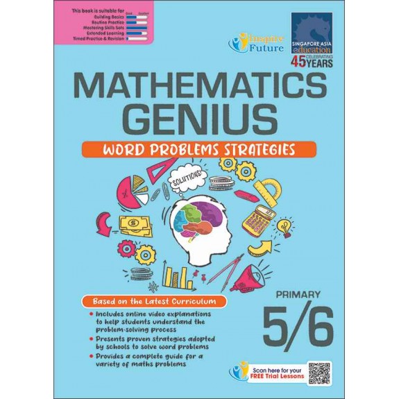 SAP_MATHEMATICS GENIUS WORD PROBLEMS STRATEGIES PRIMARY 5/6 แบบฝึกหัดเสริมคณิตศาสตร์ฝึกทักษะการแก้ โจทย์ปัญหา ประถมศึกษาปีที่ 5-6