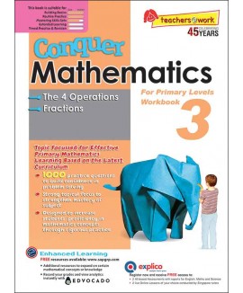 SAP_Conquer Mathematics 3 The 4 Operations • Fractions Workbook 3 แบบฝึกหัดคณิตศาสตร์การบวก ลบ คูณ หาร และเศษส่วน ประถมศึกษาปีที่ 3 