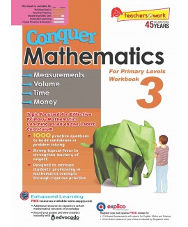 SAP_Conquer Mathematics 3 Conquer Mathematics Measurements . Volume . Time . Money Workbook 3 แบบฝึกหัดคณิตศาสตร์การวัด ปริมาตร เวลา และเงิน ประถมศึกษาปีที่ 3