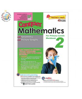 แบบฝึกหัดเรขาคณิต ป. 2 Conquer Mathematics (Geometry • Picture Graphs) For Primary Levels Workbook 2