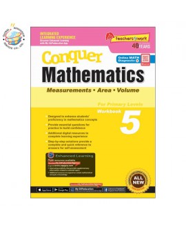 แบบฝึกหัดเรขาคณิต ป. 5 Conquer Mathematics (Measurements • Area • Volume) For Primary Levels Workbook 5