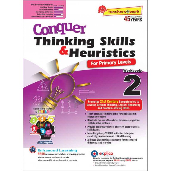 SAP_แบบฝึกหัดคณิตศาสตร์ประถมศึกษาปีที่ 2 Conquer Thinking Skills & Heuristics Workbook 2