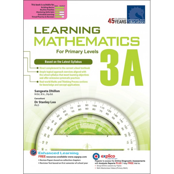 SAP_แบบฝึกหัดเสริมคณิตศาสตร์ประถมศึกษาปีที่ 3 LEARNING MATHEMATICS For Primary Levels 3A SAP_แบบฝึกหัดเสริมคณิตศาสตร์ประถมศึกษาปีที่ 3 LEARNING MATHEMATICS For Primary Levels 3A