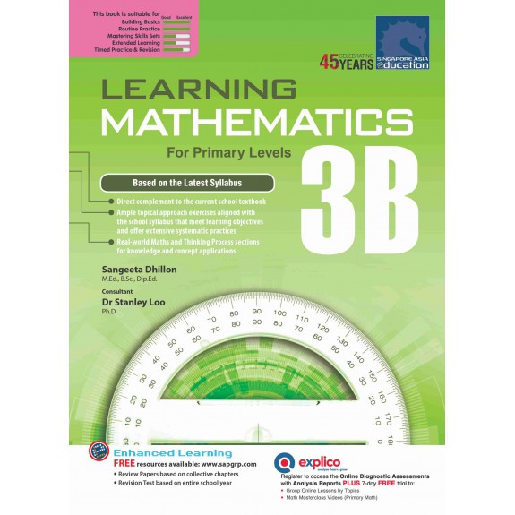SAP_แบบฝึกหัดเสริมคณิตศาสตร์ประถมศึกษาปีที่ 3 LEARNING MATHEMATICS For Primary Levels 3B SAP_แบบฝึกหัดเสริมคณิตศาสตร์ประถมศึกษาปีที่ 3 LEARNING MATHEMATICS For Primary Levels 3B
