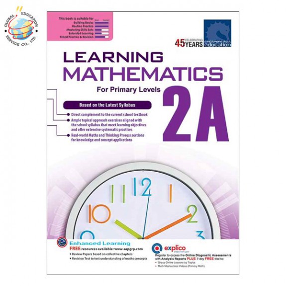 แบบฝึกหัดคณิตศาสตร์  Learning Mathematics For Primary  2A