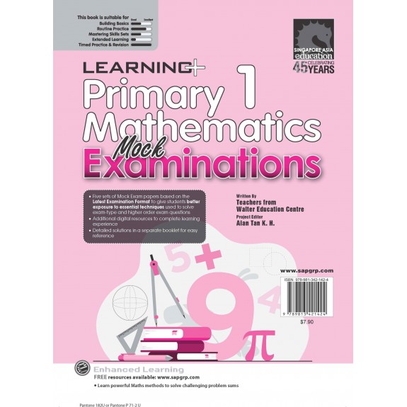 แบบฝึกหัดเสริมคณิตศาตร์ ป.1  Primary 1 Mathematics Mock Examinations