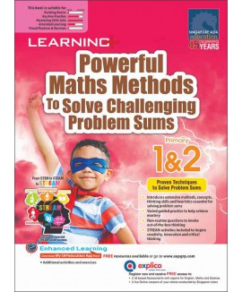 SAP_แบบฝึกหัดเสริมคณิตศาสตร์ประถมศึกษาปีที่ 1-2 LEARNING+ Powerful Maths Methods to Solve Challenging Problem Sums Primary 1&2