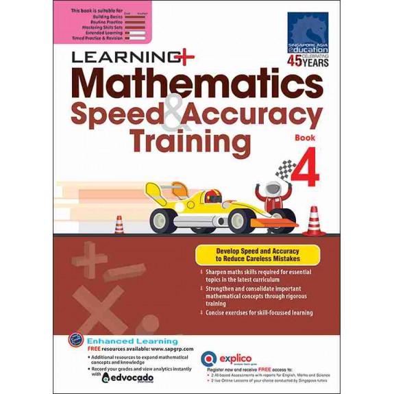 SAP_แบบฝึกหัดเสริมคณิตศาสตร์ประถมศึกษาปีที่ 4 LEARNING+ Mathematics Speed & Accuracy Training Book 4