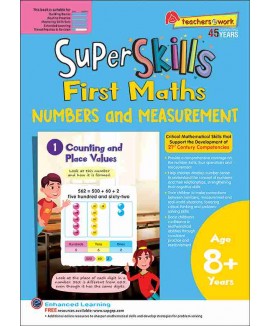 SAP_Super Skills First Maths NUMBERS AND MEASUREMENT Age 8+ Years  แบบฝึกทักษะคณิตศาสตร์ด้าน ตัวเลข (Numbers) และ การวัด (Measurement) สำหรับอายุ 8 ปีขึ้นไป