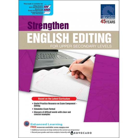 SAP_Strengthen ENGLISH EDITING FOR UPPER SECONDARY LEVELS แบบฝึกทักษะการทำข้อสอบ Editing สำหรับนักเรียนระดับมัธยมศึกษาตอนต้น ม.3-4