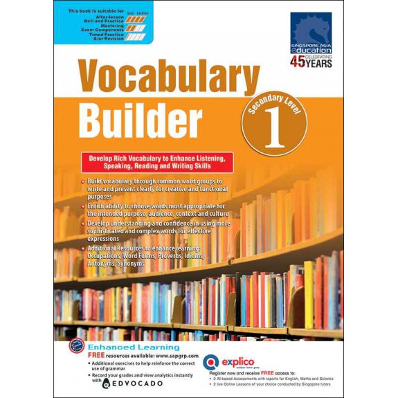 SAP_แบบฝึกคำศัพ์อังกฤษมัธยมศึกษาปีที่ 1 Vocabulary Builder Secondary Level 1