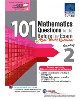 SAP_101 Mathematics Questions To Do Before The Exam + Real World Questions Secondary 2 แบบฝึกหัดคณิตศาสตร์การคิดวิเคราะห์ การประยุกต์ใช้ในชีวิตจริง และการพัฒนาทักษะการแก้ปัญหาเชิงลึกสำหรับ ม.2