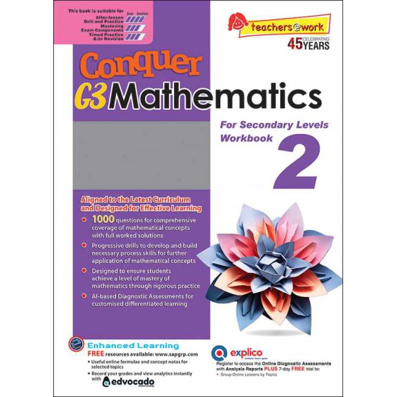 SAP_แบบฝึกหัดคณิตศาสตร์ชั้นมัธยมศึกษาปีที่ 2 Conquer G3 Mathematics For Secondary Levels Workbook 2 SAP_แบบฝึกหัดคณิตศาสตร์ชั้นมัธยมศึกษาปีที่ 2 Conquer G3 Mathematics For Secondary Levels Workbook 2