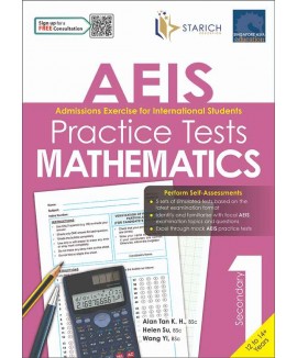SAP_AEIS Practice Tests MATHEMATICS – Secondary 1 (12 to 14+ Years) แบบฝึกหัดคณิตศาสตร์สำหรับเตรียมสอบ AEIS เข้าศึกษาต่อในโรงเรียนรัฐบาลของประเทศสิงคโปร์