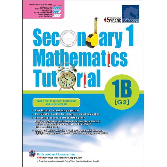 SAP_Secondary 1 Mathematics Tutorial 1B [G2] แบบฝึหัดคณิตศาสตร์มัธยมศึกษาปีที่ 1 